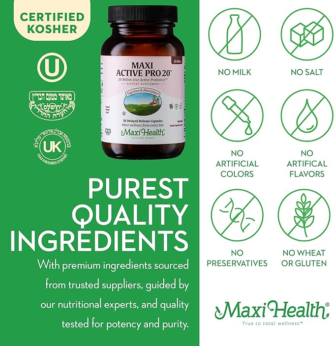Probiotics for Digestive Health and Gut 15 Strains, 20 Billion 30 Capsules