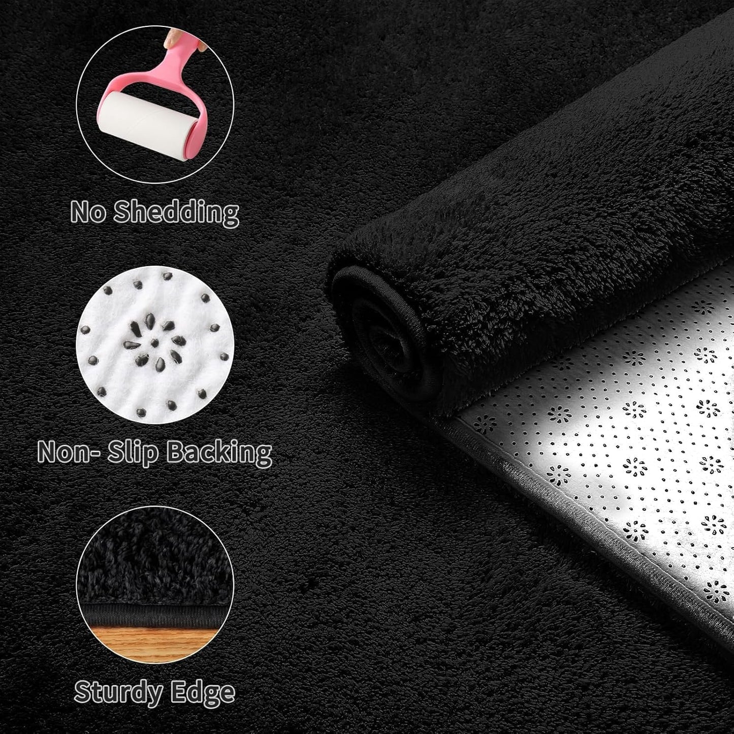 Sour Lemon 5x7 Area Rugs for Living Room, Soft Large Area Rug Fluffy Rugs for Bedroom,Machine Washable Area Rug Non Slip Carpet Rug for Living Room Playroom Kids Room Home Decor