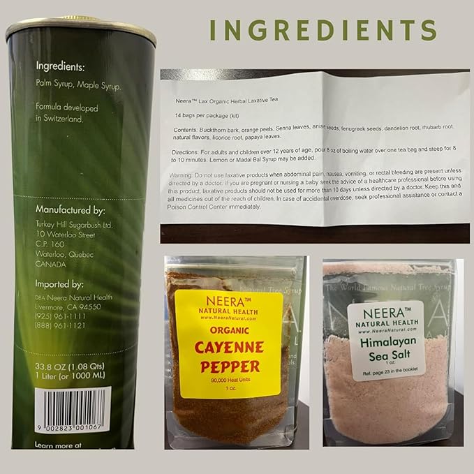 10-14 Day Detox Pack Master Cleanse Diet - Body Cleanse Detox Drink Colon Cleanser & Detox Metabolism Booster Master Cleanse Lemon Cayenne Maple Detox, 10-14 Days Detox Drink