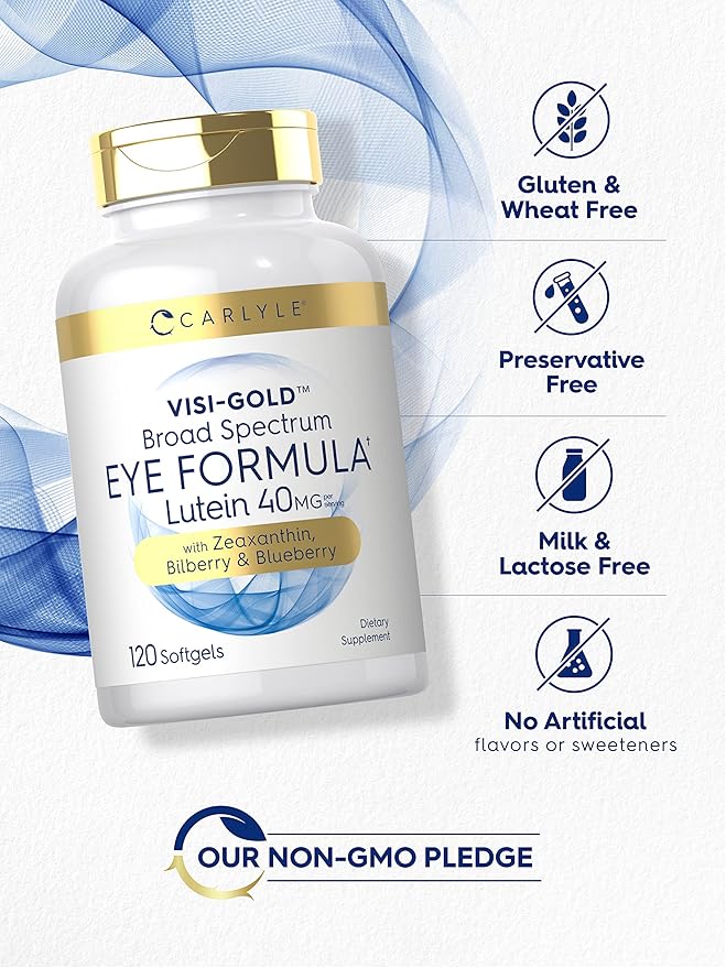 Carlyle Eye Health Vitamins 120 Softgels 40mg, Zeaxanthin,