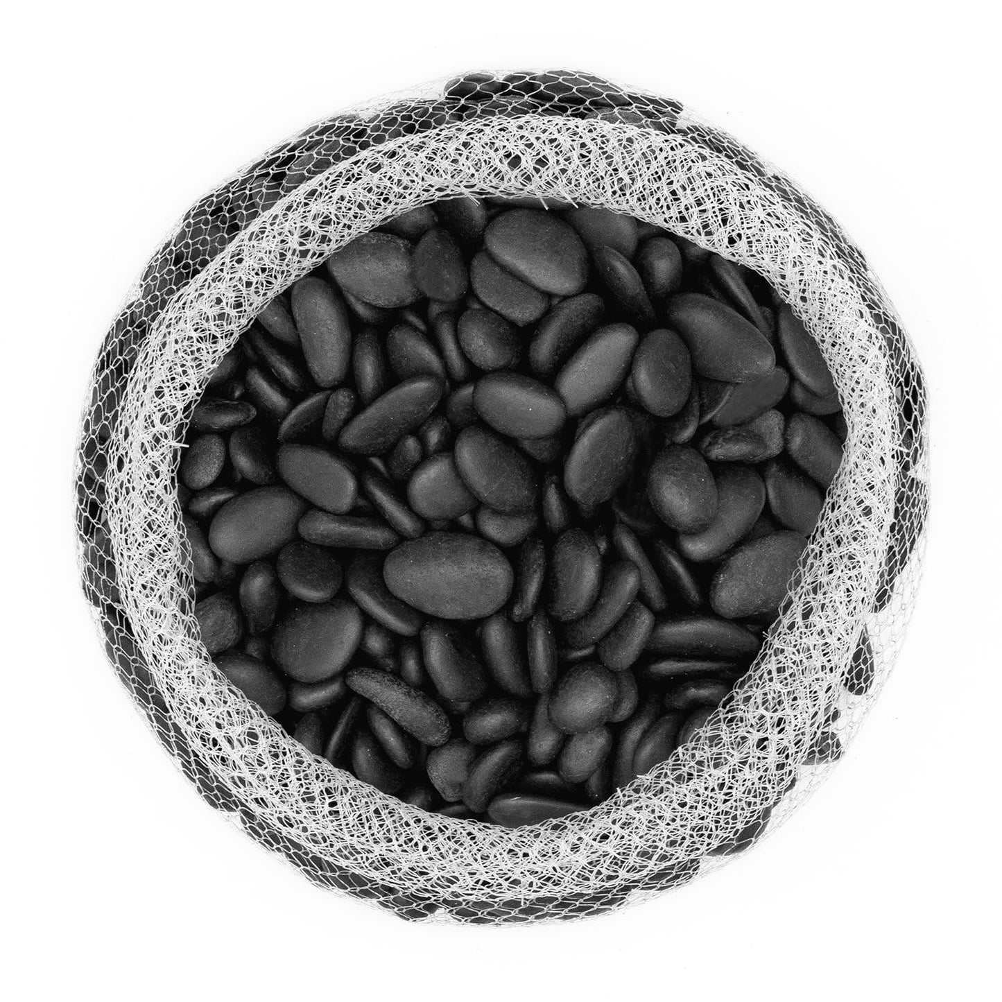 Royal Imports 30LBS River Rocks Decorative Ornamental Pebbles, Garden Landscaping Stones, Gravel Filler for Plants, Vases, Succulents, Home Decor, Aquariums, Crafting, Animal Habitat - Small Black
