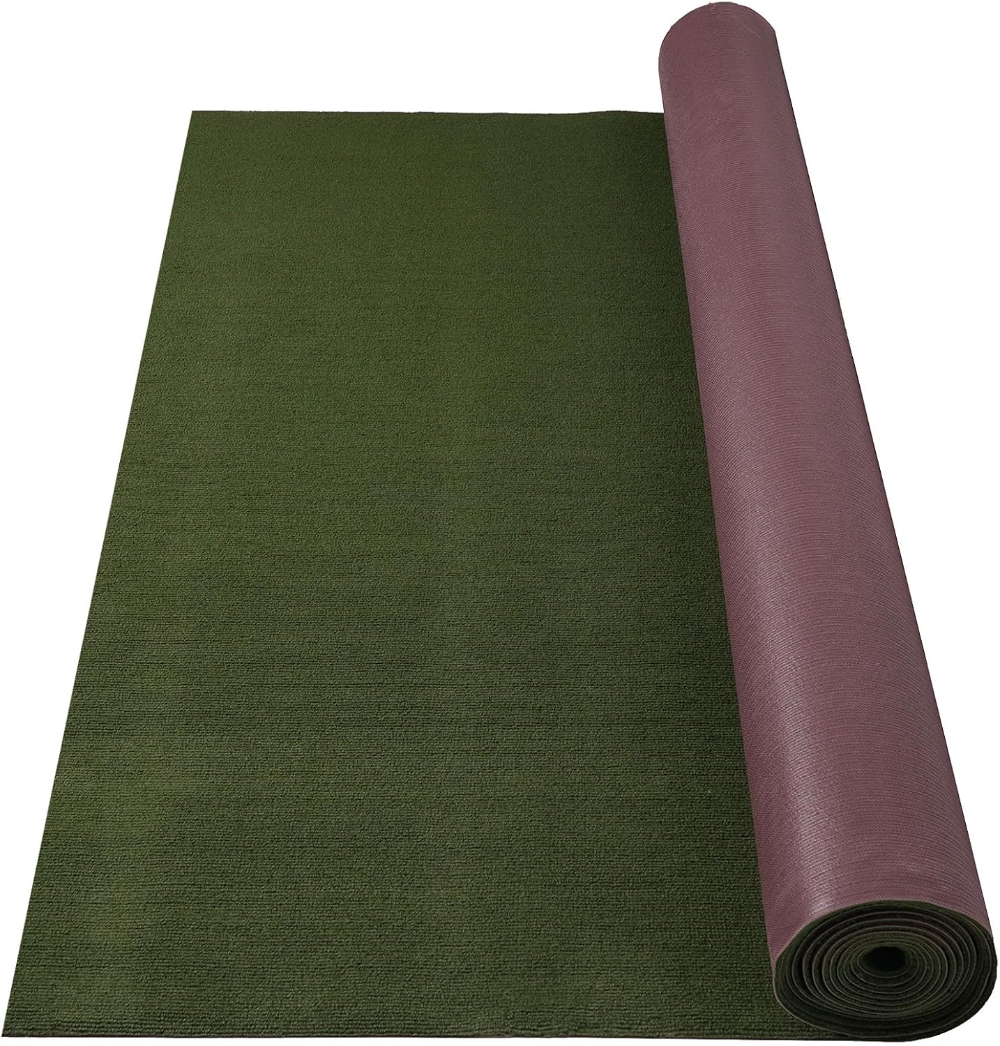 Marine Carpet,5 FT x 20 FT Olive Green Indoor Outdoor Carpet 0.2" Thick with Water-Proof TPE Backing, Non-Slide for Home, Patio, Porch, Deck