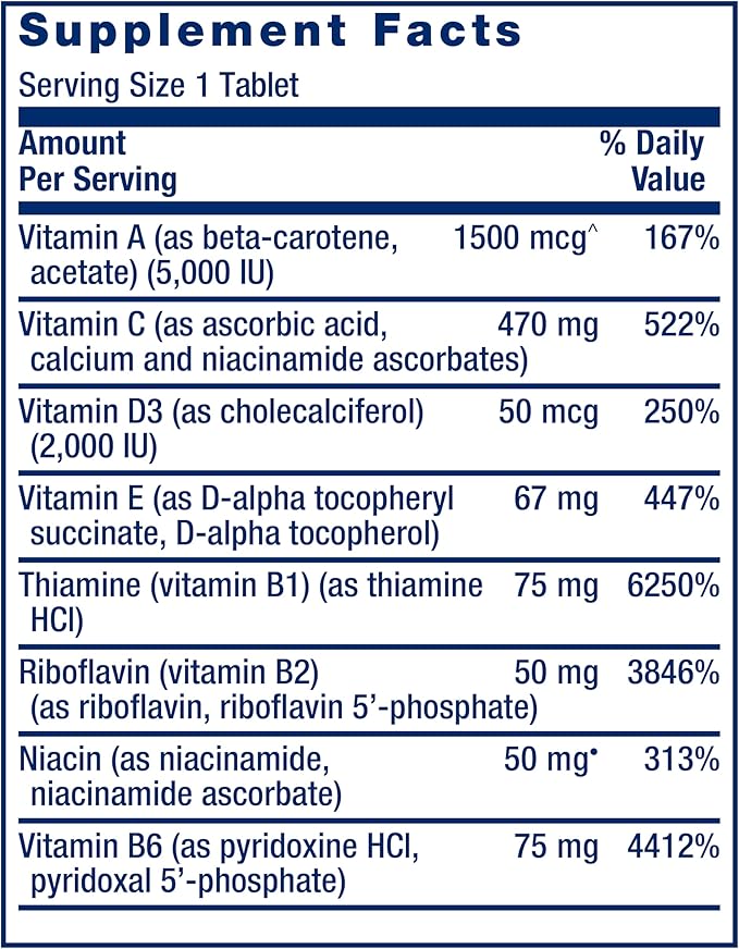 Life Extension One-Per-Day Multivitamin – Packed 25 Vitamins, 5-MTHF Folate 1-Daily, Non-GMO, 60 Tablets