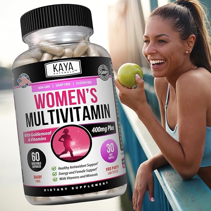 Kaya Naturals Women's Multivitamin, Overall Healthy 60 Count