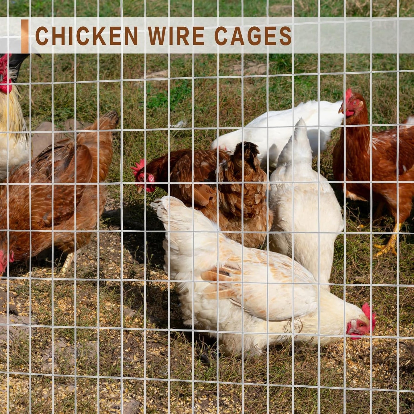 Tongmo 2 ft x 100 ft Galvanized Welded Wire Fence, 16GA Garden Chicken Wire Fence Roll, Mesh Size 2" x 4"Hardware Cloth, Ideal for Yard Protection and Poultry Netting