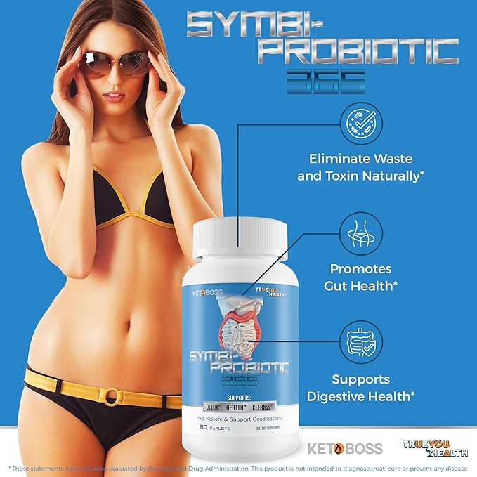 Symbi-Probiotic 365 Keto Probiotic Health Support - Probiotic Life Energy & Gut Support - Health Starts in The Gut - Healthy Symbiotic 365 Daily Probiotic - Inspired by Dr Sebi Products & Sebi Detox