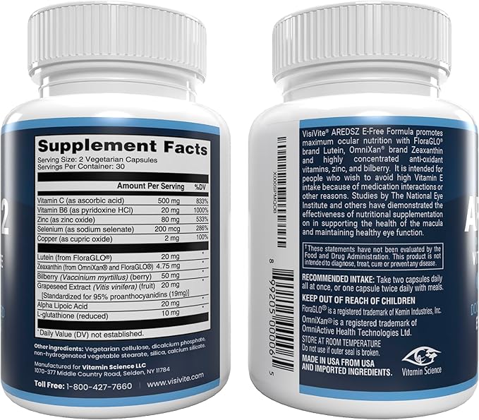 AREDS 2 Eye Vitamins 60 Capsules