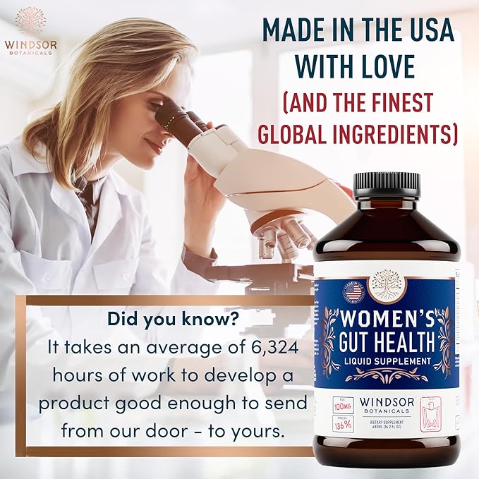 Complete Gut Health Supplements for Women 16oz (480ml) (480ml)
