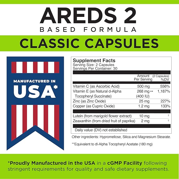Viteyes AREDS 2 Eye Vitamins, Classic 60 Ct