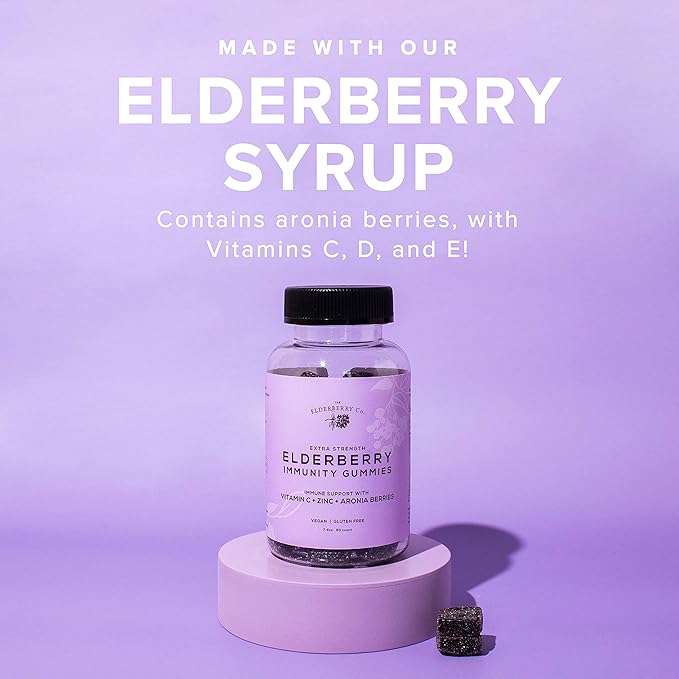Extra Strength Elderberry Gummies with Vitamins (90 Count)