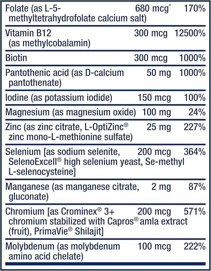 Life Extension One-Per-Day Multivitamin – Packed 25 Vitamins, 5-MTHF Folate 1-Daily, Non-GMO, 60 Tablets