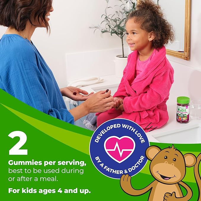 Orgain Kids Sugar Free Multivitamin Gummies, 50 Superfoods, 15 Vitamins 3g of 4+, 1 1 Month (60 Gummies)