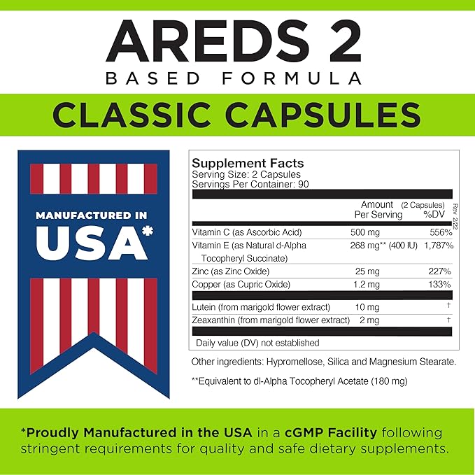 Viteyes AREDS 2 Eye Vitamins, Classic 180 Ct