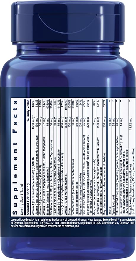 Life Extension One-Per-Day Multivitamin – Packed 25 Vitamins, 5-MTHF Folate 1-Daily, Non-GMO, 60 Tablets