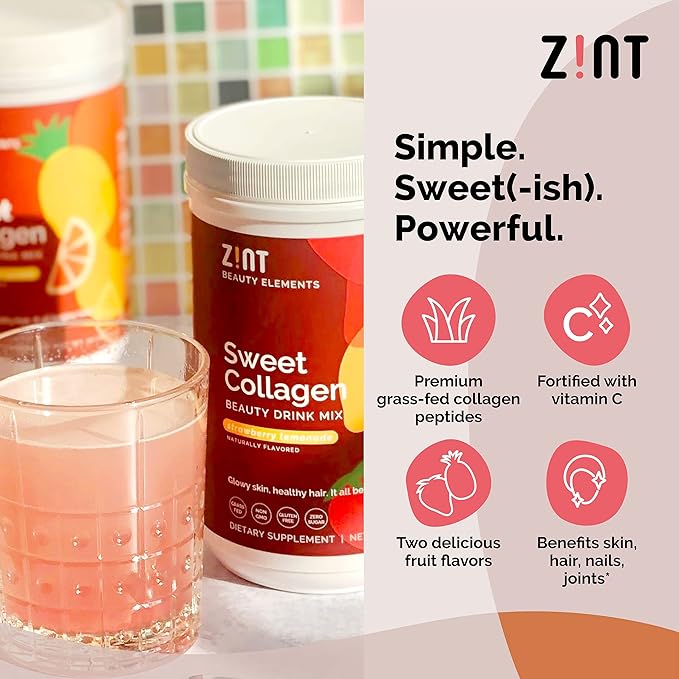 Zint Sweet Collagen Powder Beauty Drink 10 oz