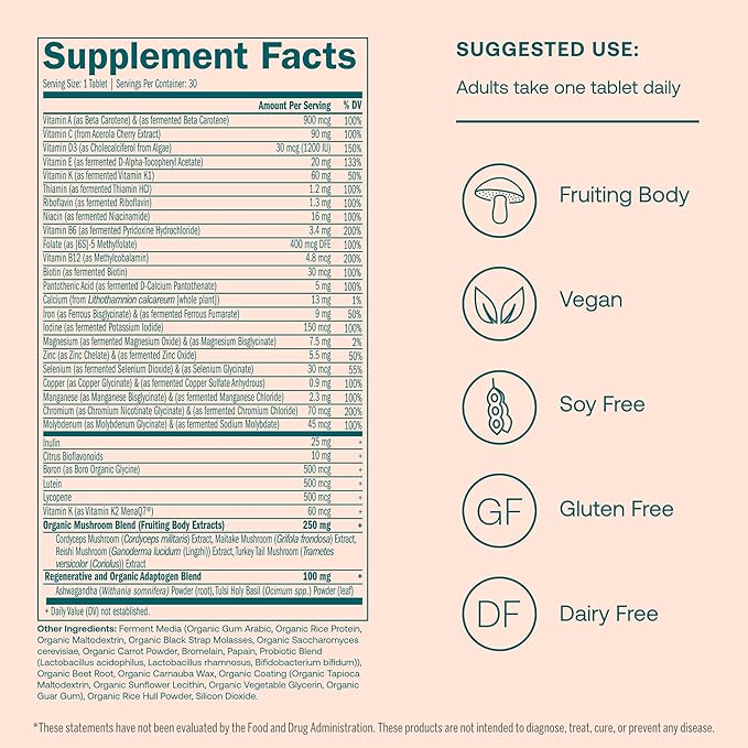 True Grace One Daily Women’s Multivitamin 30 Vegan