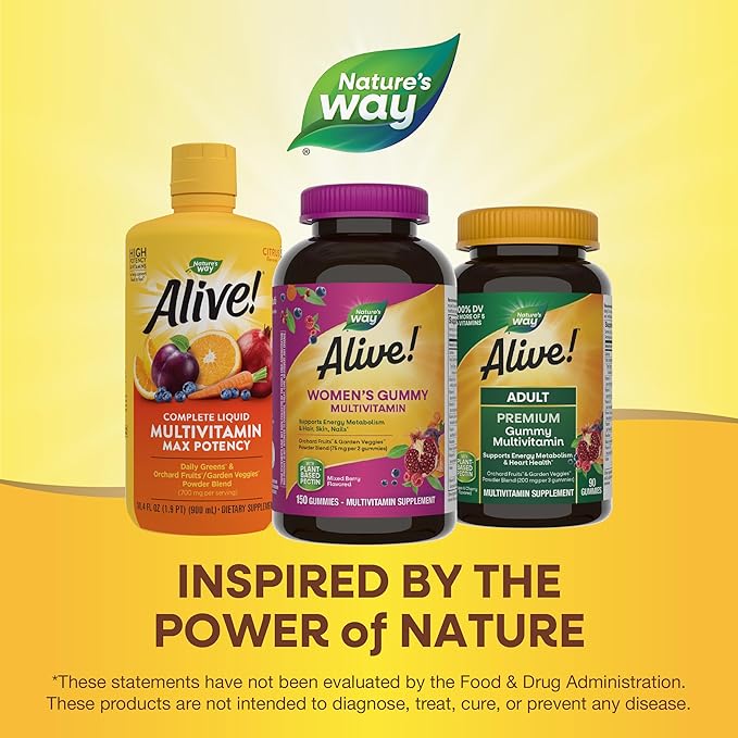 Nature's Way Alive! Women's Daily Gummy 16 Vitamins 150 Gummies