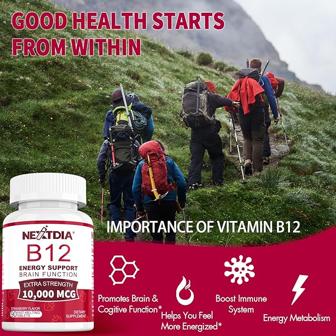 Vitamin B12 Sublingual, B12 Vitamins 10,000 B12 Support 270 Fast