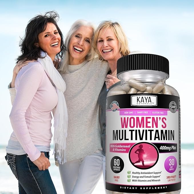 Kaya Naturals Women's Multivitamin, Overall Healthy 60 Count