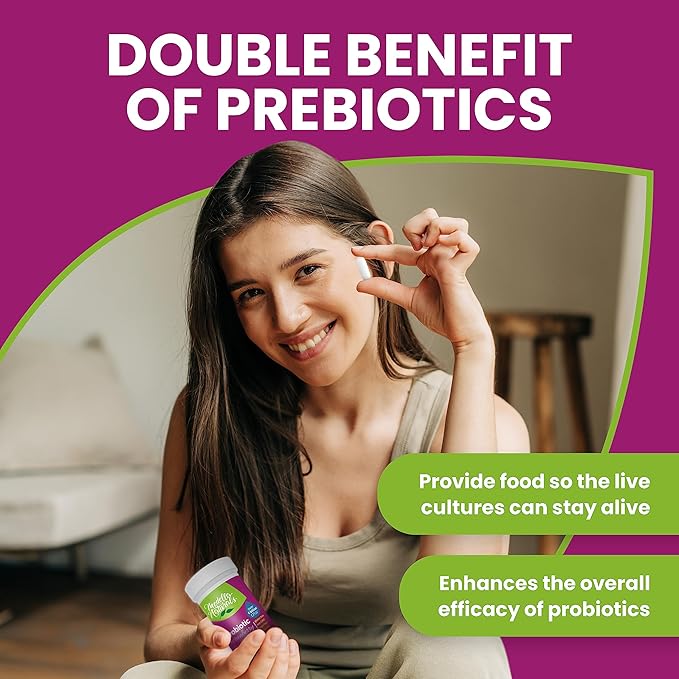 Women’s Probiotic + Prebiotic with Cranberry 6 Billion 4-Strain Prebiotic 30 Veggie