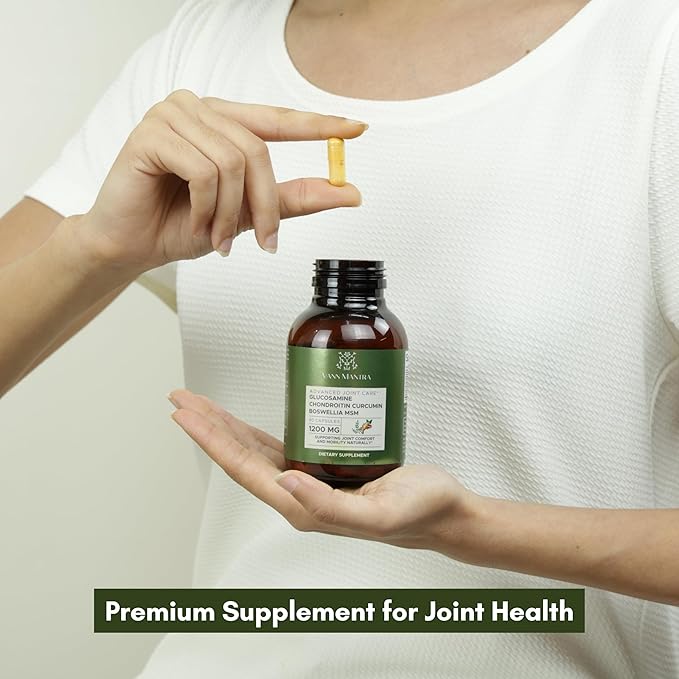 Glucosamine Chondroitin MSM Boswellia Supplement 1200mg Joint 90 Count