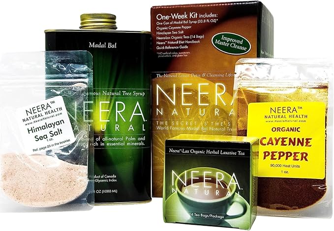 10-14 Day Detox Pack Master Cleanse Diet - Body Cleanse Detox Drink Colon Cleanser & Detox Metabolism Booster Master Cleanse Lemon Cayenne Maple Detox, 10-14 Days Detox Drink