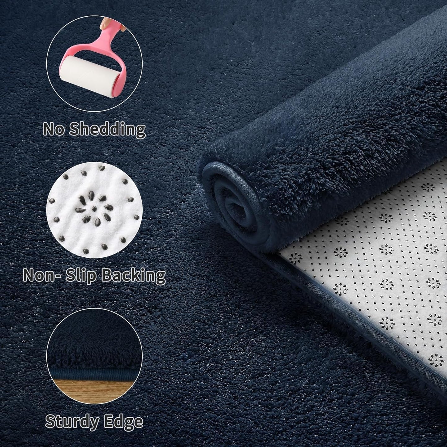 Sour Lemon 5x7 Area Rugs for Living Room, Soft Large Area Rug Fluffy Rugs for Bedroom,Machine Washable Area Rug Non Slip Carpet Rug for Living Room Playroom Kids Room Home Decor