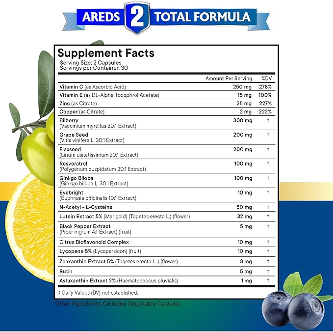 NEW AGE Eye Health Vitamins 6000mg Lutein 40mg Lycopene 40mg Resveratrol 3000mg Grape 6000mg Astaxanthin 180 Count