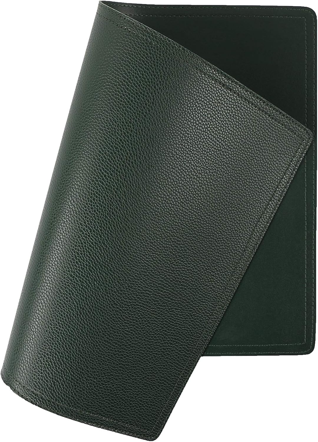 Set of 6 Faux Leather Placemats, PU Table Mats, Waterproof, Stain Resistant, Heat Resistant, Easy to Clean for Kitchen Dining Table,Conference Table C Green Rectangle