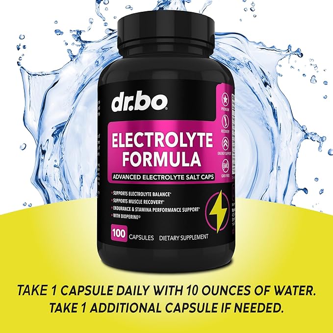 Electrolyte Pills Supplement Salt Tablets 100 Hydration