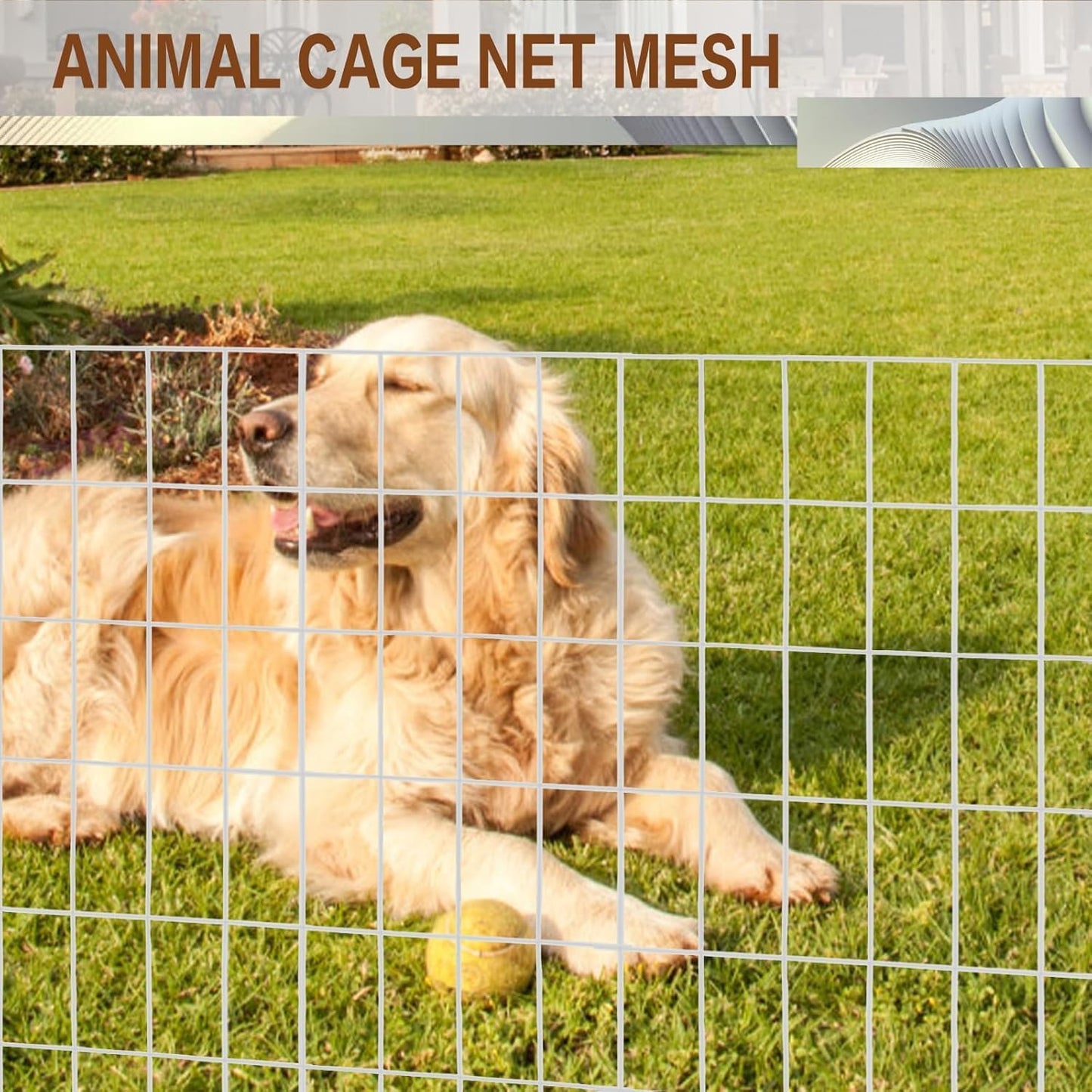 Tongmo 4 ft x 50 ft Galvanized Welded Wire Fence, 16GA Garden Chicken Wire Fence Roll, Mesh Size 2" x 4"Hardware Cloth, Ideal for Yard Protection and Poultry Netting