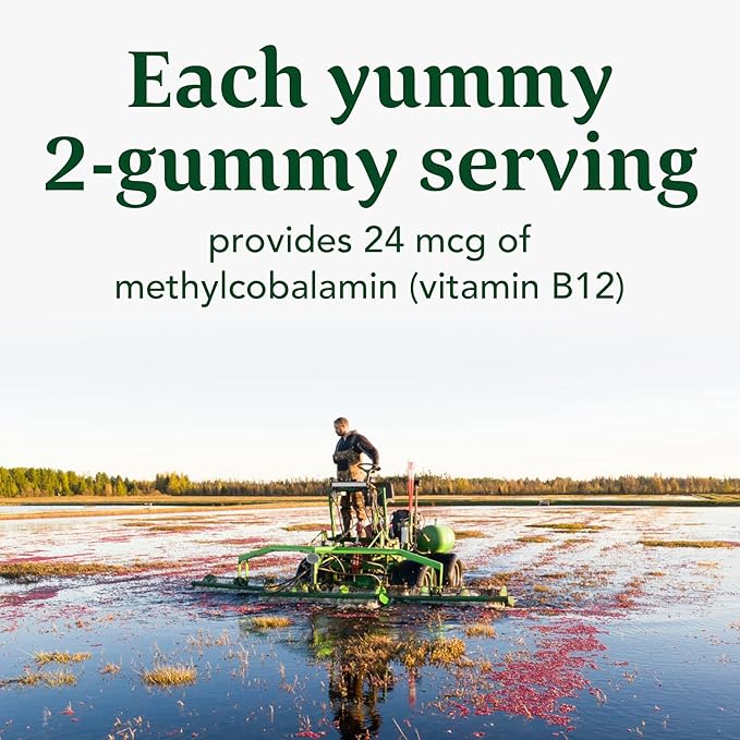 MegaFood Vitamin B12 Energy Gummies B12 Vitamins B12 Supplement 70 Gummies, 35 Servings