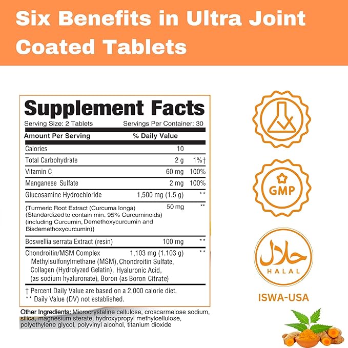 Greenfield Nutritions Ultra Joint Halal Vitamins 60 Halal
