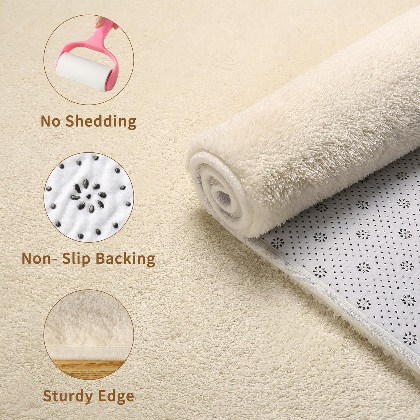 Sour Lemon 9x12 Area Rugs for Living Room, Soft Large Area Rug Fluffy Rugs for Bedroom,Machine Washable Area Rug Non Slip Carpet Rug for Living Room Playroom Kids Room Home Decor