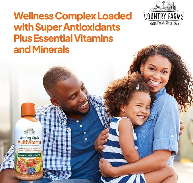 COUNTRY FARMS Morning Liquid Multivitamin, Vitamins 32 fl