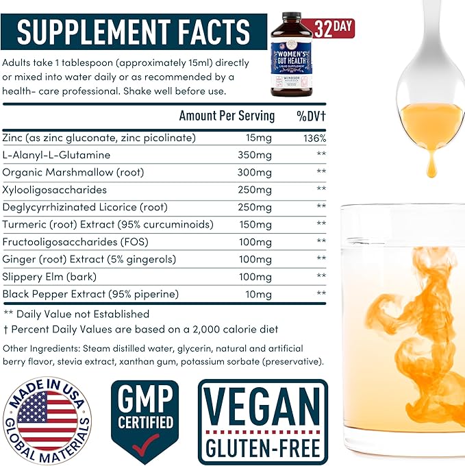 Complete Gut Health Supplements for Women 16oz (480ml) (480ml)