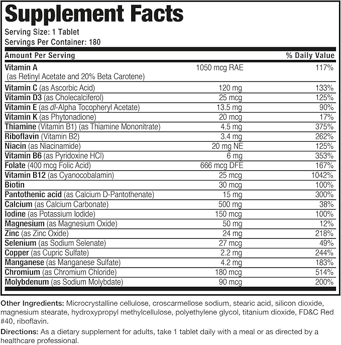 Bronson ONE Daily Women’s 50+ Complete 180 Tablets