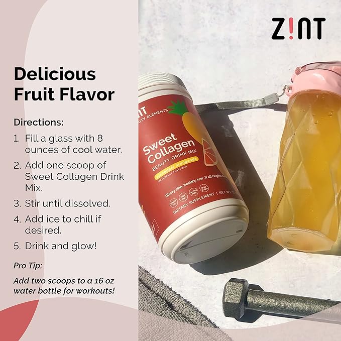Zint Sweet Collagen Powder Beauty Drink 10 oz