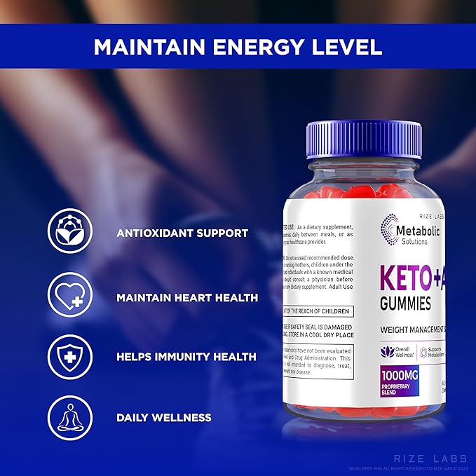 Metabolic Solutions Keto ACV Gummies, Metabolic Solutions Keto+ACV Gummies for Advanced Weight Loss, Apple Cider Vinegar, Official MetabolicSolutions Keto Plus ACV Reviews (60 Gummies)