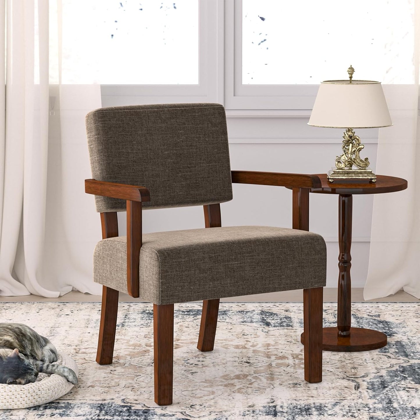 Accent Chair, Living Room Chairs Oversized with Soft Seat and Armrests for Dinning Bedroom Reading and Waiting Rooms