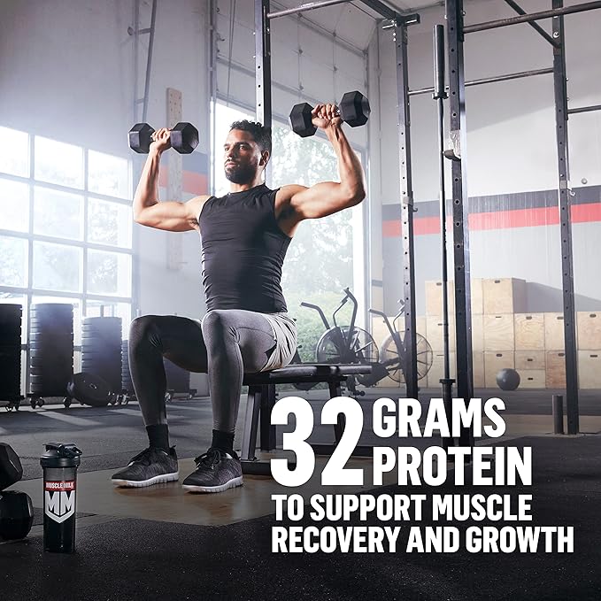 Muscle Milk Genuine Protein Powder, Cookies 'n Crème, 4.94 Pound, 32 Servings, 32g Protein, 2g Sugar, Calcium, Vitamins A, C & D, NSF Certified for Sport, Energizing Snack, Packaging May Vary