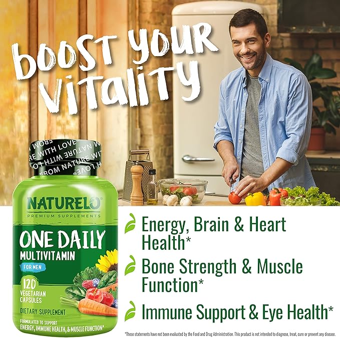NATURELO Mens Multivitamins 120 Vegetarian