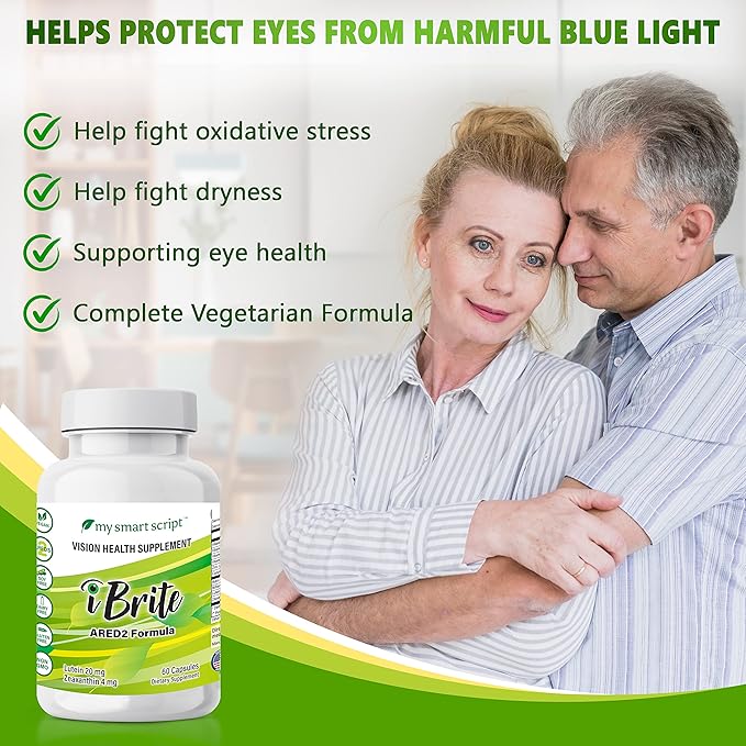 Eye Supplement - Vitamins with Lutein, ARED2 Diet 60 Easy