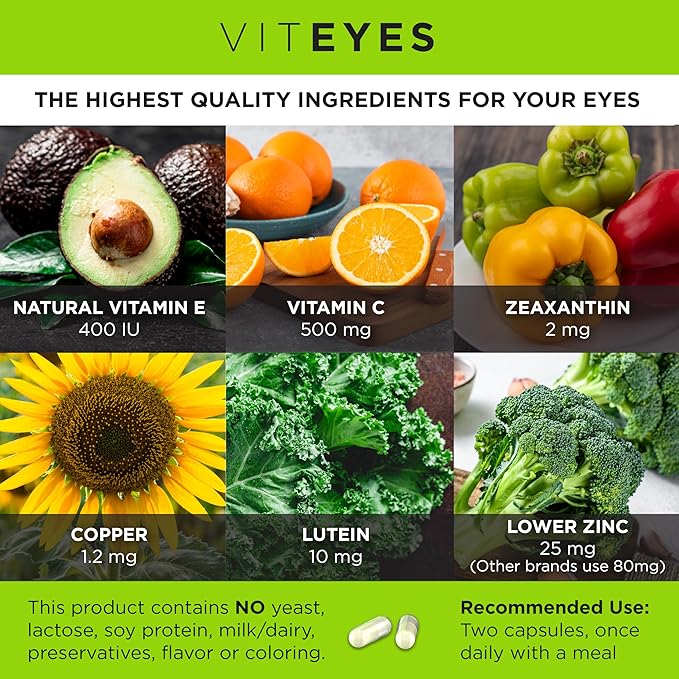Viteyes AREDS 2 Eye Vitamins, Classic 60 Ct