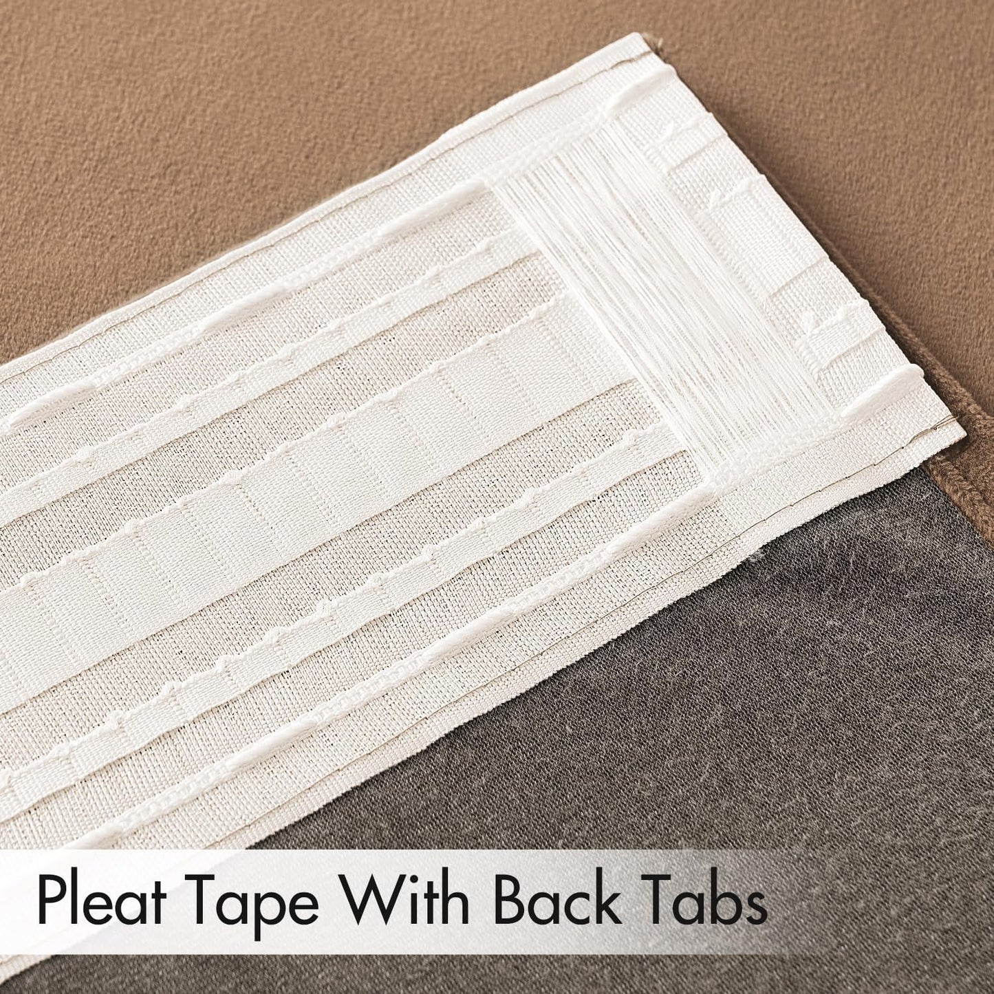 MIULEE Blush Beige Velvet Curtains 96 inches 2 Panels - Luxury Room Darkening Window Drapes for Bedroom Living Room Thermal Insulated Super Soft Blackout, Back Tab Rod Pocket Pinch Pleated, W52 x L96