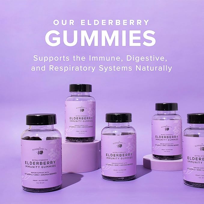 Extra Strength Elderberry Gummies with Vitamins (90 Count)