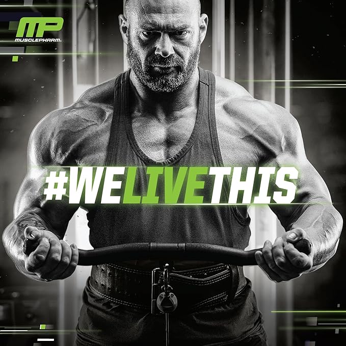 MusclePharm Combat Protein Powder, Vanilla Flavor, Fuels Muscles for Productive Workouts, 5 Protein Sources including Whey Protein Isolate & Egg Albumin, Gluten Free, 4 lb, 52 Servings