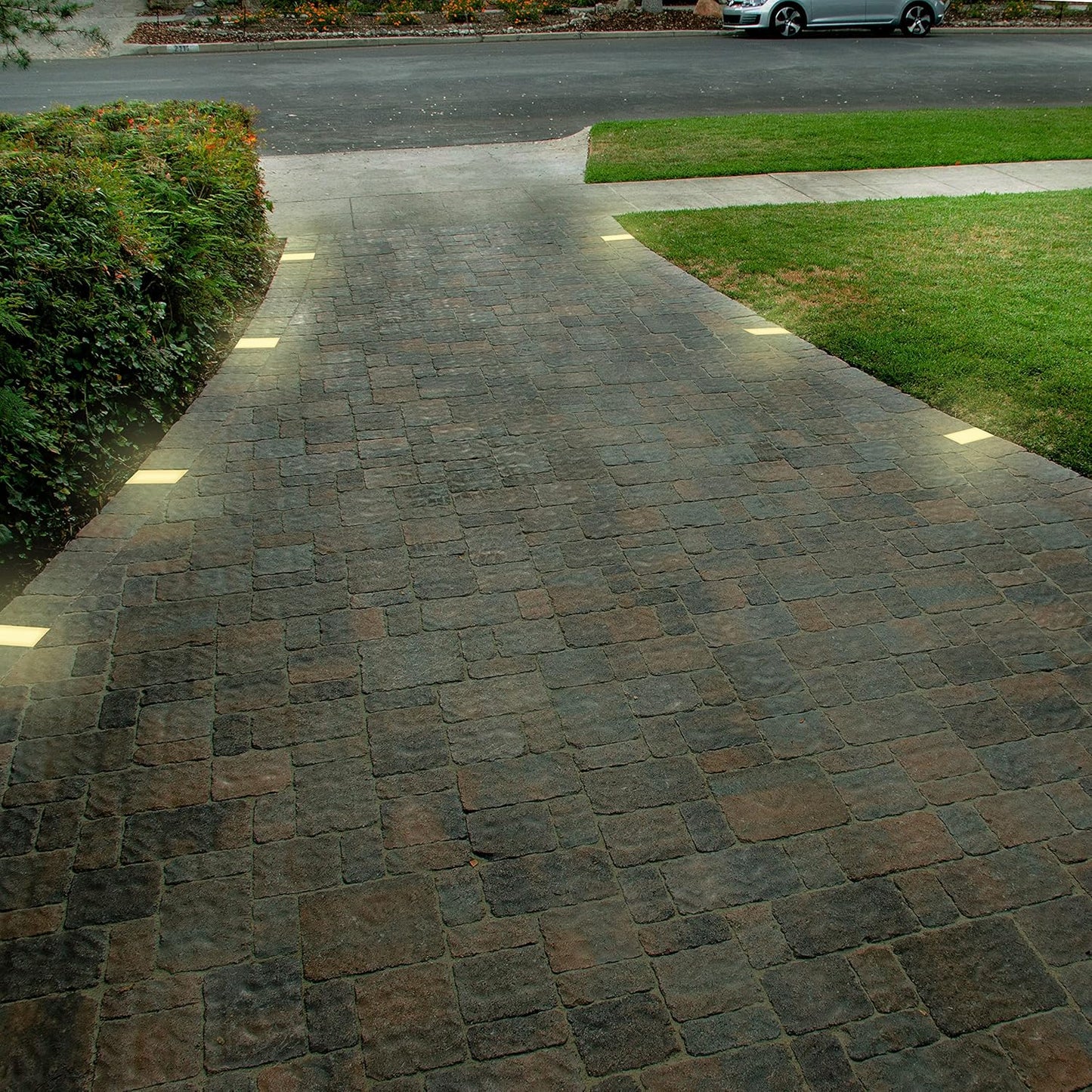 LUMENGY Paver Light 6×6 Inch (5.9 inch X 5.9 inch), Warm White Glare-Free Illumination for Driveways, Pathways, Pool Deck & Patios,12V AC/DC, Waterproof & Drive-Over Rated