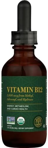 Global Healing Vitamin B12 Sublingual 5000 B12 Vitamins (2 Oz)
