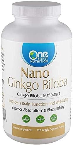 Ginkgo Biloba Extract Memory & Brain Supplements 120 Capsules, 250mg